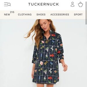 Tuckernuck navy fresh buds megan dress xxs euc